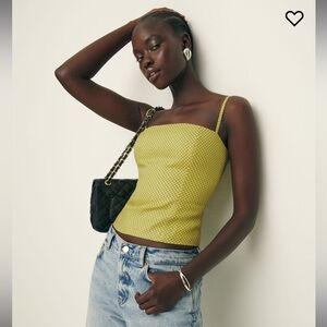 NWT Reformation Overland Linen Top Size 12